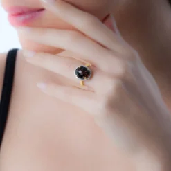 Histoire d'Or Bague Anna Or Blanc Amethyste Et Diamant