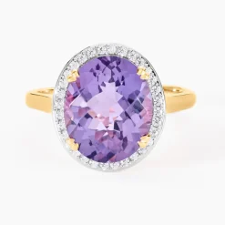 Hot Histoire d'Or Bague Anna Or Jaune Amethyste Et Oxyde De Zirconium or jaune amethyste violette