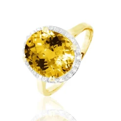 Best Histoire d'Or Bague Anna Or Jaune Citrine Et Diamant