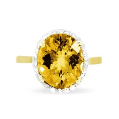Best Histoire d'Or Bague Anna Or Jaune Citrine Et Diamant