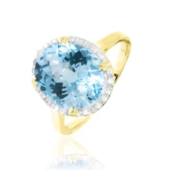 Hot Histoire d'Or Bague Anna Or Jaune Topaze Et Diamant