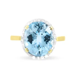 Hot Histoire d'Or Bague Anna Or Jaune Topaze Et Diamant