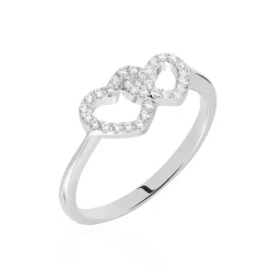 Hot Histoire d'Or Bague Anne-ael Argent Blanc Oxyde De Zirconium