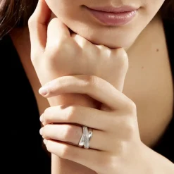 Histoire d'Or Bague Annoncia Or Blanc Diamant* Bagues|Bagues Avec Pierre