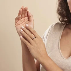 New Histoire d'Or Bague Antigone Or Blanc Diamant