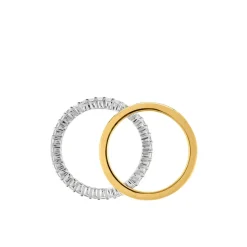 Histoire d'Or Bague Apia Argent Bicolore Oxyde De Zirconium