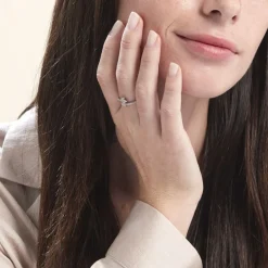 Hot Histoire d'Or Bague Argent Blanc Caolan Oxydes De Zirconium