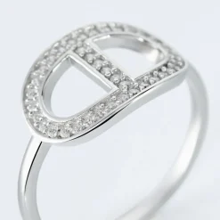 Sale Histoire d'Or Bague Argent Blanc Caprina Oxydes De Zirconium