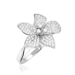 Histoire d'Or Bague Argent Blanc Catherine Oxydes De Zirconium* Bagues|Bagues Fantaisie