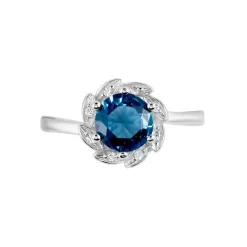 Sale Histoire d'Or Bague Argent Blanc Clover Verre Oxydes De Zirconium