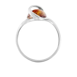 Histoire d'Or Bague Argent Blanc Leeloo Ambre* Bagues|Bagues Fantaisie