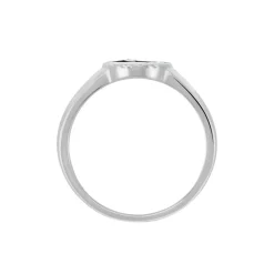 Clearance Histoire d'Or Bague Argent Blanc Lugus Email Et Oxyde De Zirconium