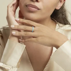 Clearance Histoire d'Or Bague Argent Blanc Samba