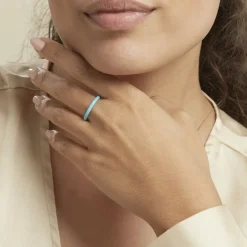 Clearance Histoire d'Or Bague Argent Blanc Samba