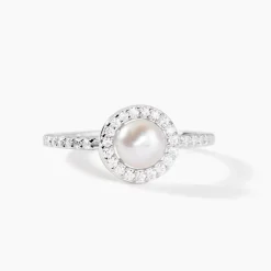 Sale Histoire d'Or Bague Argent Blanc Suada Perle De Culture Oxyde De Zirconium