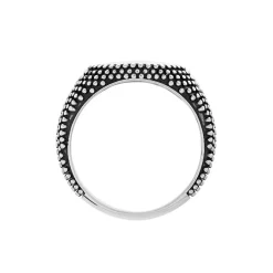 Histoire d'Or Bague Argent Blanc Tom Email Noir