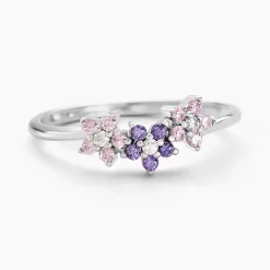 Histoire d'Or Bague Argent Purple Bloom Oxyde De Zirconium* Bagues|Bagues Fantaisie