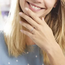 Clearance Histoire d'Or Bague Armelle De Zirconium or blanc oxyde