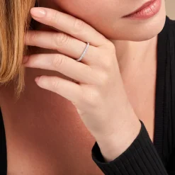 Hot Histoire d'Or Bague Aselya De Zirconium argent blanc oxyde