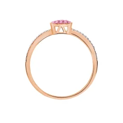 Histoire d'Or Bague Aude Or Rose Saphir Et Diamant* Bagues|Bagues Avec Pierre