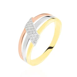Histoire d'Or Bague Aurelianne Or Tricolore Diamant* Bagues|Bagues Avec Pierre
