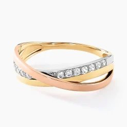 Histoire d'Or Bague Austyn Or Tricolore Oxyde De Zirconium* Bagues|Bagues Avec Pierre