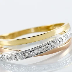 Histoire d'Or Bague Baliatina Or Tricolore Diamant* Bagues|Bagues Avec Pierre