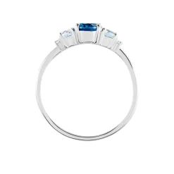 Histoire d'Or Bague Balthasar Or Blanc Topaze Topaze Oxyde* Bagues|Bagues Avec Pierre