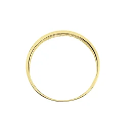 Online Histoire d'Or Bague Banda Or Jaune Oxyde De Zirconium