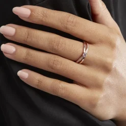 Online Histoire d'Or Bague Bertheline Argent Rose Oxyde De Zirconium argent rose oxyde rose