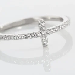 Online Histoire d'Or Bague Biche Argent Blanc Oxyde De Zirconium