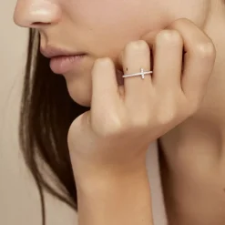 Online Histoire d'Or Bague Biche Argent Blanc Oxyde De Zirconium