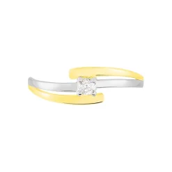 Histoire d'Or Bague Blandine Or Bicolore Diamant* Bagues|Bagues Avec Pierre