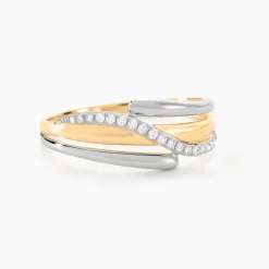 Histoire d'Or Bague Bodil Or Bicolore Diamant* Bagues|Bagues Avec Pierre