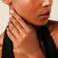 New Histoire d'Or Bague Bohemian Plaqué Or Jaune