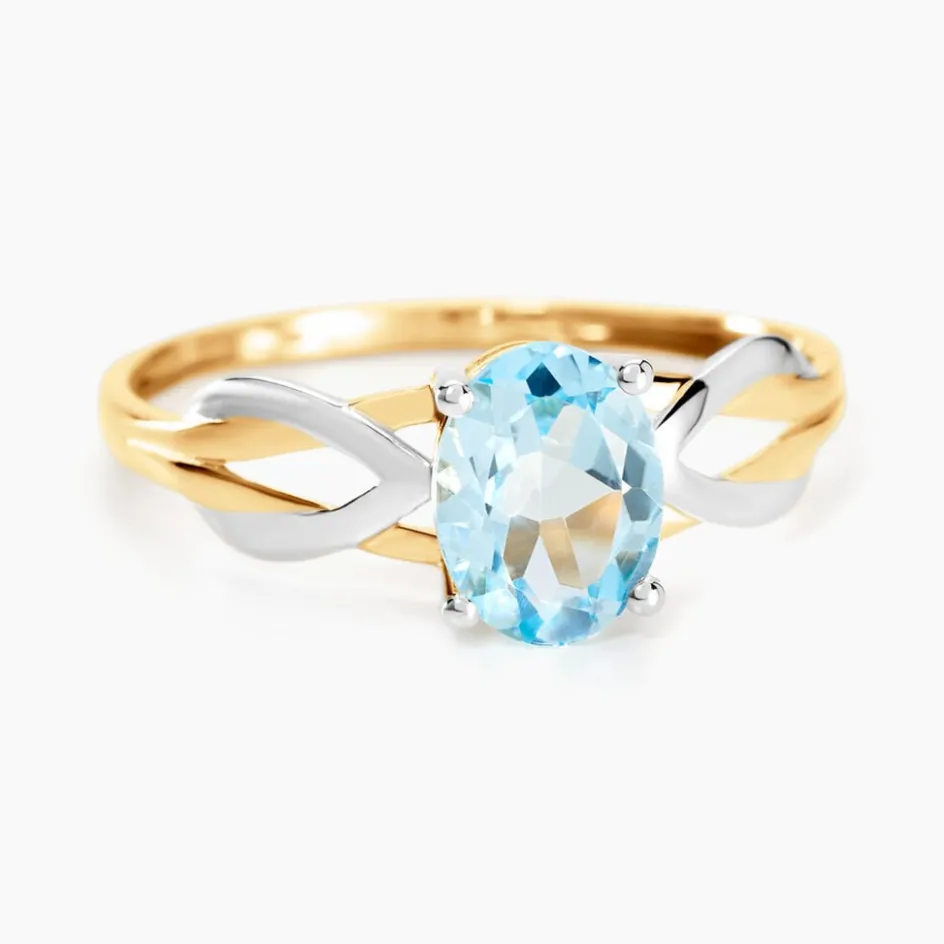 Histoire d'Or Bague Bonnie Or Bicolore Topaze* Bagues|Bagues Avec Pierre