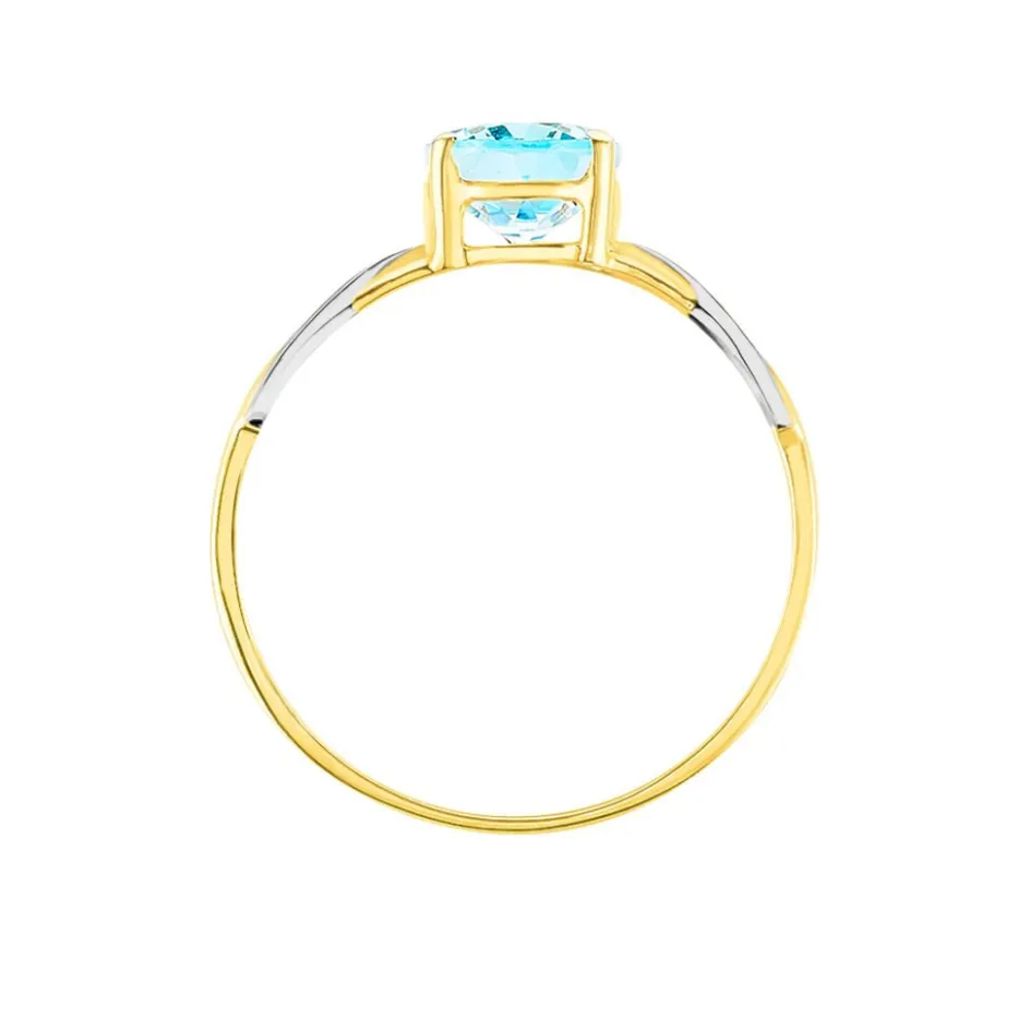 Histoire d'Or Bague Bonnie Or Bicolore Topaze* Bagues|Bagues Avec Pierre