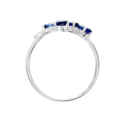 Hot Histoire d'Or Bague Bouquet Or Blanc Saphir Et Diamant