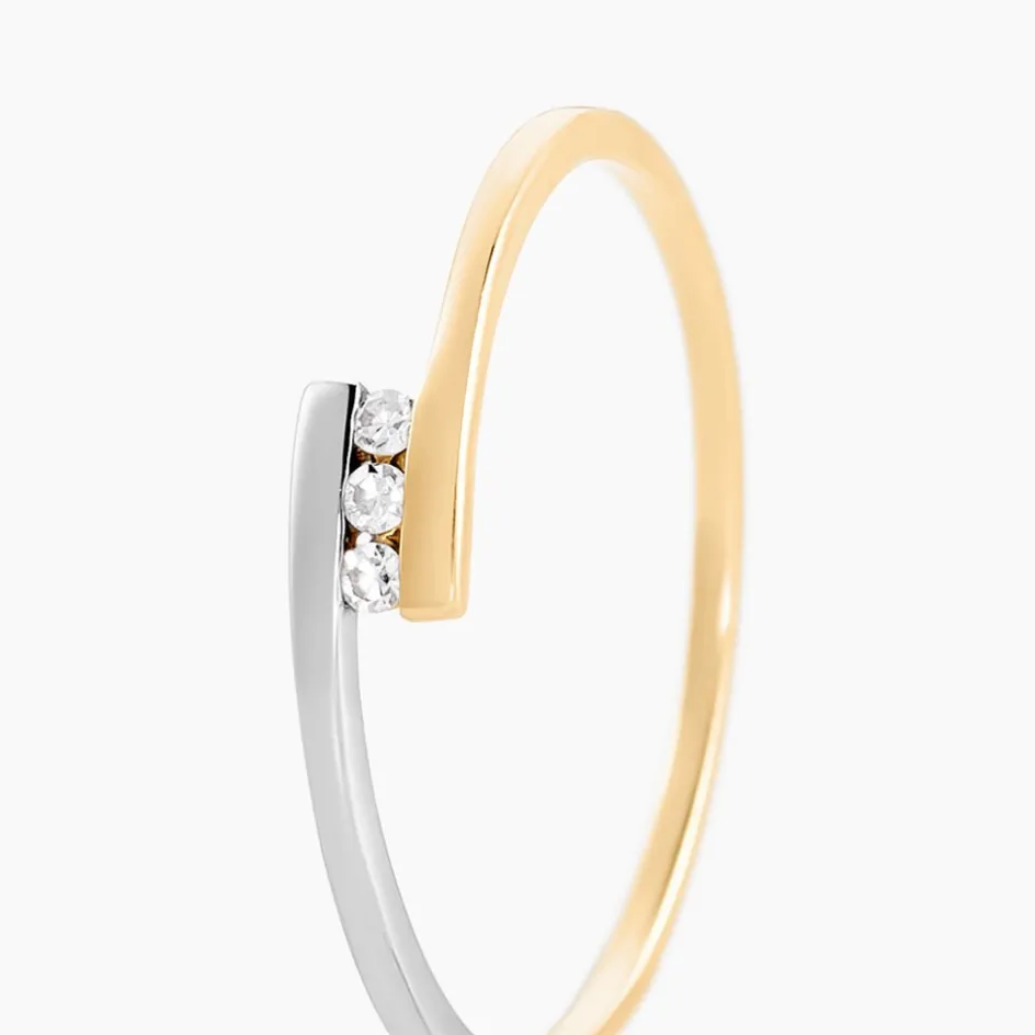 New Histoire d'Or Bague Brooke Or Bicolore Diamant