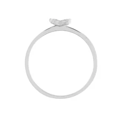 New Histoire d'Or Bague Cadfan Argent Blanc Oxyde De Zirconium