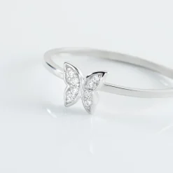 New Histoire d'Or Bague Cadfan Argent Blanc Oxyde De Zirconium