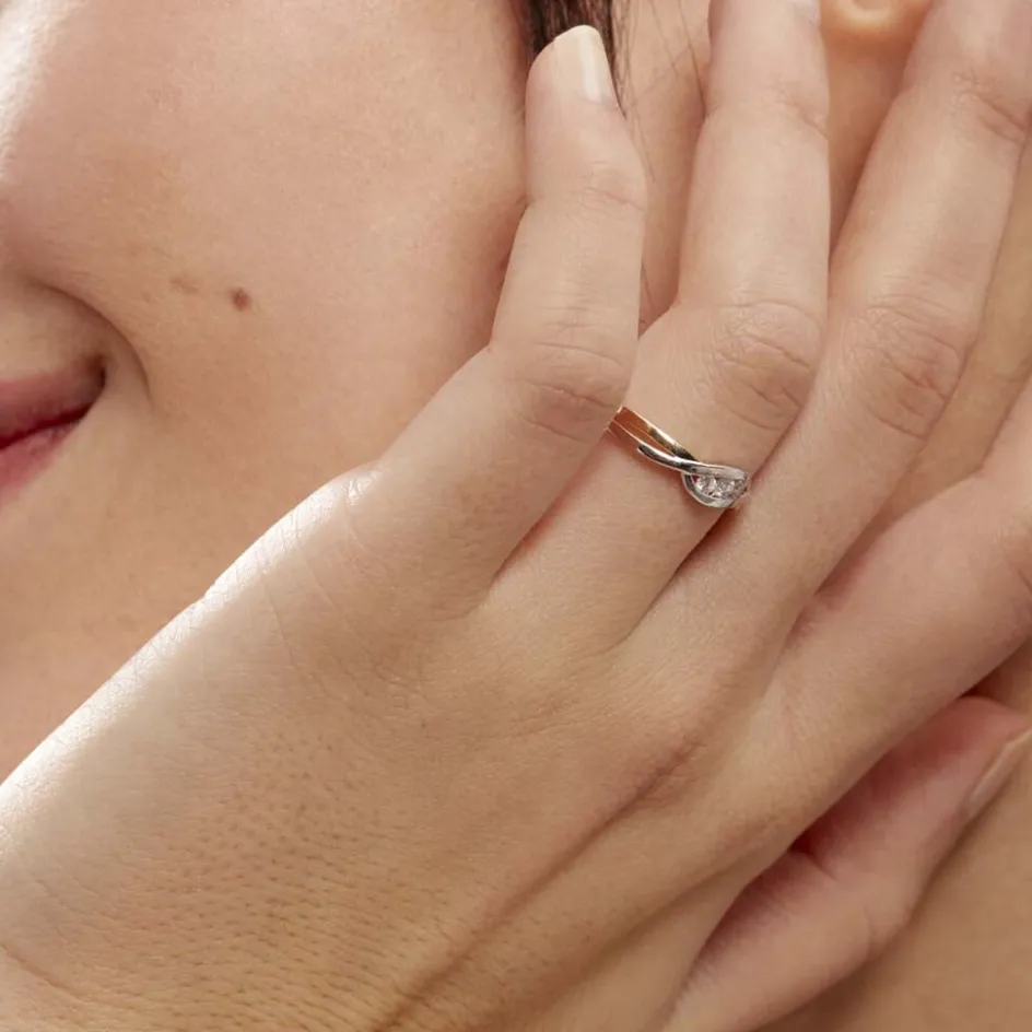 Histoire d'Or Bague Callie Or Bicolore Diamant* Bagues|Bagues Avec Pierre