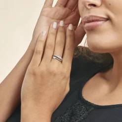 Histoire d'Or Bague Calliste Or Blanc Diamant* Bagues|Bagues Avec Pierre