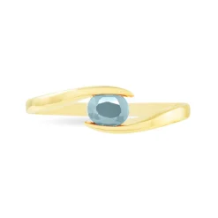 Clearance Histoire d'Or Bague Camilia Or Jaune Aigue Marine