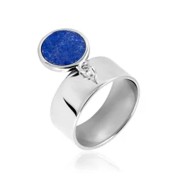Histoire d'Or Bague Camillo Argent Blanc Lapis Lazuli