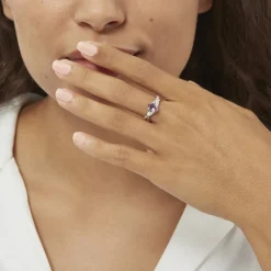 New Histoire d'Or Bague Candice Or Blanc Amethyste or blanc amethyste violette