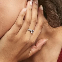 Histoire d'Or Bague Candice Or Blanc Topaze* Bagues Avec Pierre|Bagues Solitaires