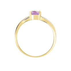 Clearance Histoire d'Or Bague Candice Or Jaune Amethyste or jaune amethyste violette
