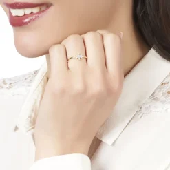 Histoire d'Or Bague Catia Or Blanc Diamant* Bagues|Bagues Avec Pierre