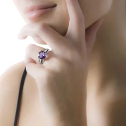 Histoire d'Or Bague Cecile Or Blanc Topaze Et Diamant* Bagues|Bagues Avec Pierre